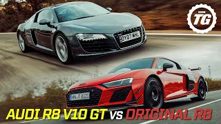 Final Audi R8 GT V10 vs Original Audi R8 V8 – Tested on Road and Track | Top Gear