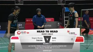 Singapore Open Badminton 2024 | Gregoria Mariska Tunjung vs Wang Zhi Yi | Quarterfinals