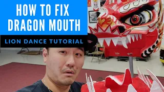 Dragon Dance -  How To Attach the Dragon Mouth | Tutorial - Lion Dance