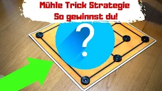 Mühle spielen Trick 😍 Mit dieser Strategie gewinnst du fast immer