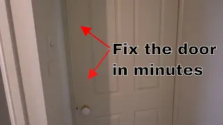 How to fix a sagging, rubbing, sticky door - DIY