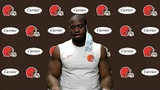 Browns RB Nick Chubb, who's entering last year of contract, says Cleveland's where he wants to be.