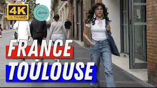 Toulouse - France [4K] Walking Tour
