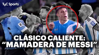 LO QUE NO VISTE DE ARGENTINA vs URUGUAY ⚽ PELEAS, CANTOS EN LA BOMBONERA, URUGUAYOS MESSISTAS Y MÁS