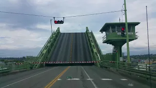 Ballard draw Bridge opening for Boat crossing  , Seattle