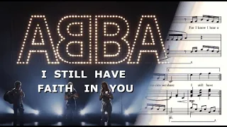 ABBA: I Still Have Faith In You - Piano Sheet Music (New Single 2021)