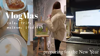 VlogMas | cafe, trip, museum, Christmas, studying, New Year 2023