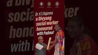Dr  K S Rajanna, A Divyang Social Worker Honoured With Padma