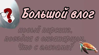 Влог "Поездка в океанариум. Поход к окулисту и пирсинг языка"