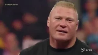 WWE Raw ►Brock Lesnar lays waste to Big Show, Oct  5, 2015