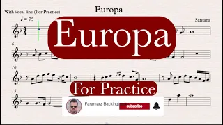 Europa - Santana | Sheet music for practice