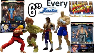 Every 6" Jada Toys Action Figure Comparison Street Fighter Megaman Universal Monsters General Mills