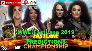 WWE FastLane 2019 Women’s Tag Team Championship Sasha Banks & Bayley vs. Nia Jax & Tamina WWE 2K19