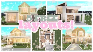 5 bloxburg roleplay HOUSE LAYOUTS *2 story*