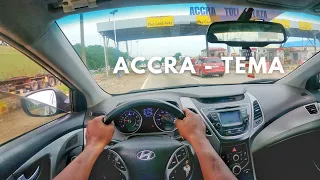 2013 Hyundai Elantra 1.8L POV Test Drive - Accra Tema Motorway