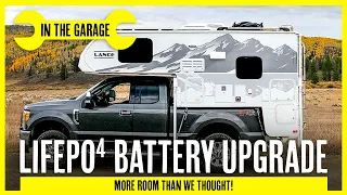 How We Fit In 2 Lithium Batteries To Upgrade Our Lance 825 Truck Camper