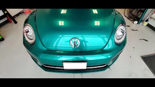 How To Vinyl Wrap A Car - VW Beetle Hood | Walkthrough Tutorial