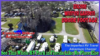 SE 88c Encore Winter Garden RV Resort Drone Footage in Winter Garden, Florida RV Living Full Time