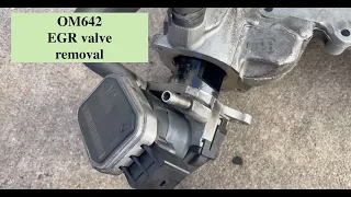 OM642 (oil cooler leak fix 9) EGR valve removal