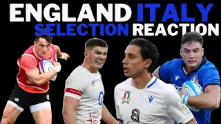 ENGLAND v ITALY: Selection Reaction