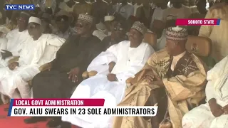 Sokoto State Governor Swears In 23 Local Government Sole Administrators