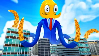 Becoming a GIANT OCTOPUS Man And Destroying a City - Octodad
