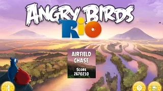 Angry Birds: Rio. Airfield Chase (bonus 1) 3 stars. Прохождение от SAFa
