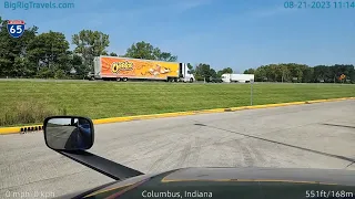 BigRigTravels LIVE | Louisville, KY to Pendleton, IN to Vandalia, OH (8/21/23 9:39 AM)