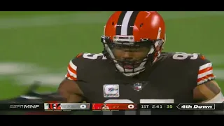 Myles Garrett COCKY… SACKS Joe Burrow