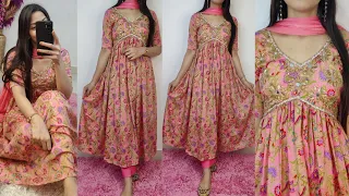 Viral Aliyacut kurti cutting & stitching/meesho style kurti cutting stitching/meesho dress designing