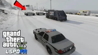 GTA 5 Mods LSPDFR 0.4 | Roadblock for Garbage Truck then this happens