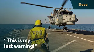 Chilling moment Iranian gunboat heads towards the Royal Navy's HMS Duncan | Warship: Life At Sea