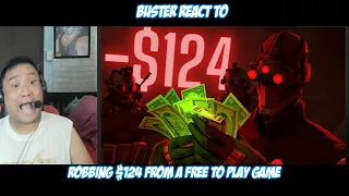 Buster Reacts to @TheRussianBadger | robbing $124 from a free to play game