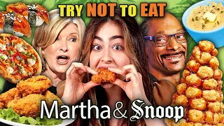 Stoners Try Not To Eat - Snoop & Martha's Best Recipes! (Fried Chicken, Croquembouche, Unagi Sushi)