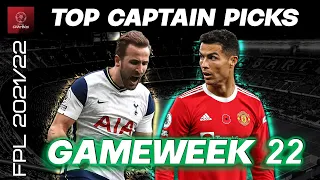 FPL DOUBLE GAMEWEEK 22: TOP CAPTAIN PICKS | Fantasy Premier League Tips 2021/22