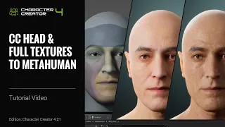 CC Head Shapes, 3D Faces, &  Full-Body Textures to MetaHumans | Character Creator 4 Tutorial