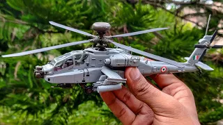 Indian Air Force APACHE AH64 Attack Helicopter Diecast Model 1/72 Hobby Master Unboxing and Review