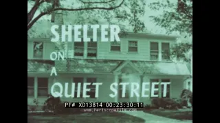 " SHELTER ON A QUIET STREET " 1963 CIVIL DEFENSE FILM   CONSTRUCTION OF HOME FALLOUT SHELTER XD13814