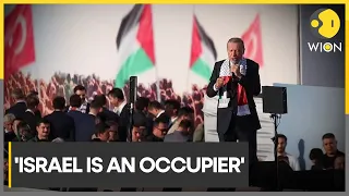 Israel is occupier: Erdogan at pro-Palestinian rally | WION