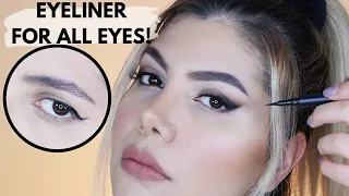 Best Eyeliner Technique For HOODED Eyes and All Eye Shapes Eye Makeup Tutorial ,  Hooded Eyes Makeup