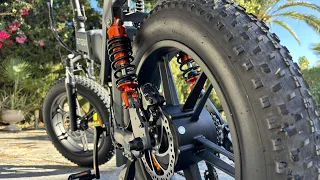 BICI ELÉCTRICA con 3x SUSPENSIÓN y 2 BATERIAS | Ebike Engwe x20