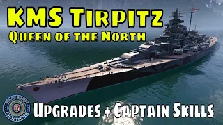 German Battleship KMS Tirpitz World of Warships Captain Skills Guide