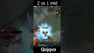 Qojqva god 2v1 mid #Dota2 #Shorts