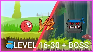 Red Ball 4 - Прохождение 16-30 levels + BOSS - ДРЕМУЧИЙ ЛЕС