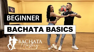 🔥 BACHATA BEGINNER BASIC STEPS TUTORIAL | Step by step with explanations and details! 🕺💃