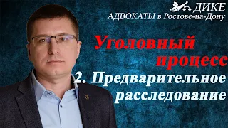 Уголовный процесс - предварительное расследование [адвокат Манацков, Ростов-на-Дону, 2020]