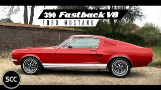 FORD MUSTANG USA 390 Fastback V8 1967 - Modest test drive - Engine sound | SCC TV