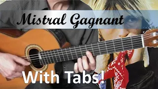 Mistral Gagnant - Renaud - Guitare Cover (Tablature Disponible)