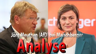 Jörg Meuthen (AfD) bei Maischberger die Woche - Analyse der Sendung