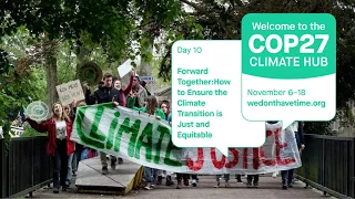 COP 27 - 17th November Washington Climate Hub - Forward Together